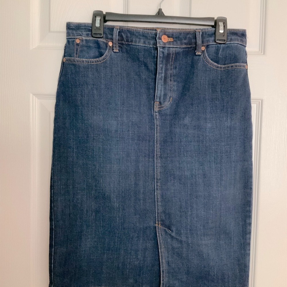 Talbot denim pencil skirt